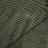 Maglione a Coste con Logo Stampato