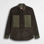 Overshirt in Velluto a Coste - Brown