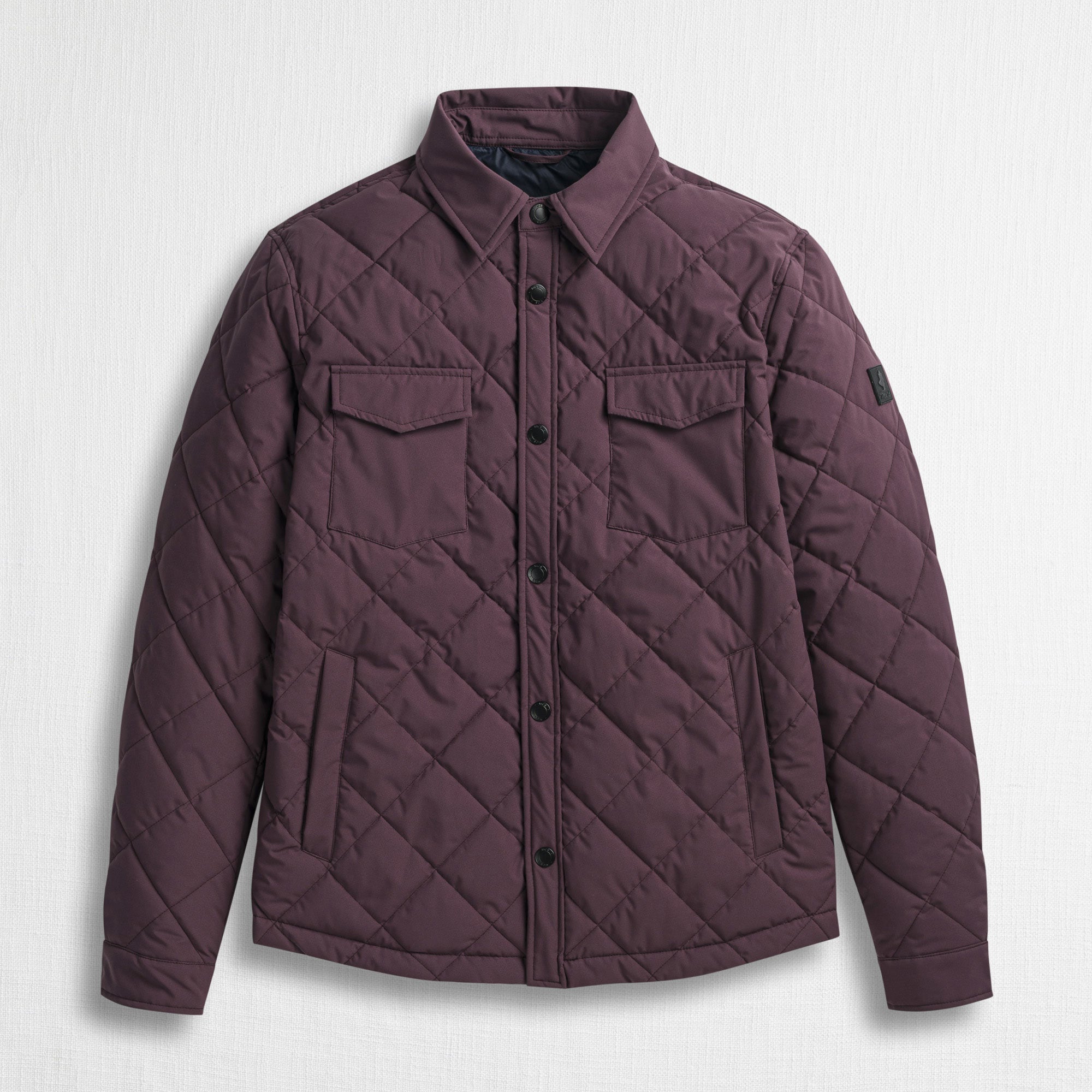 Overshirt Trapuntata a Rombi - Fig