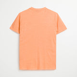 T-Shirt 100% Cotone Jersey Fiammato con Artwork