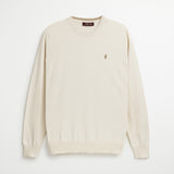 Maglione 100% Cotone Girocollo - Whitecap Grey