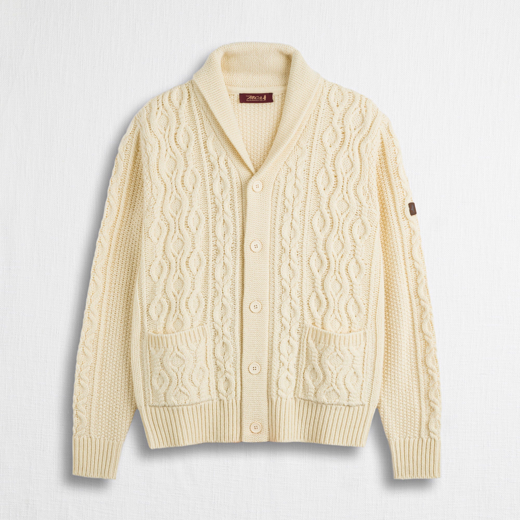 Cardigan a Trecce con Collo a Scialle - Moon