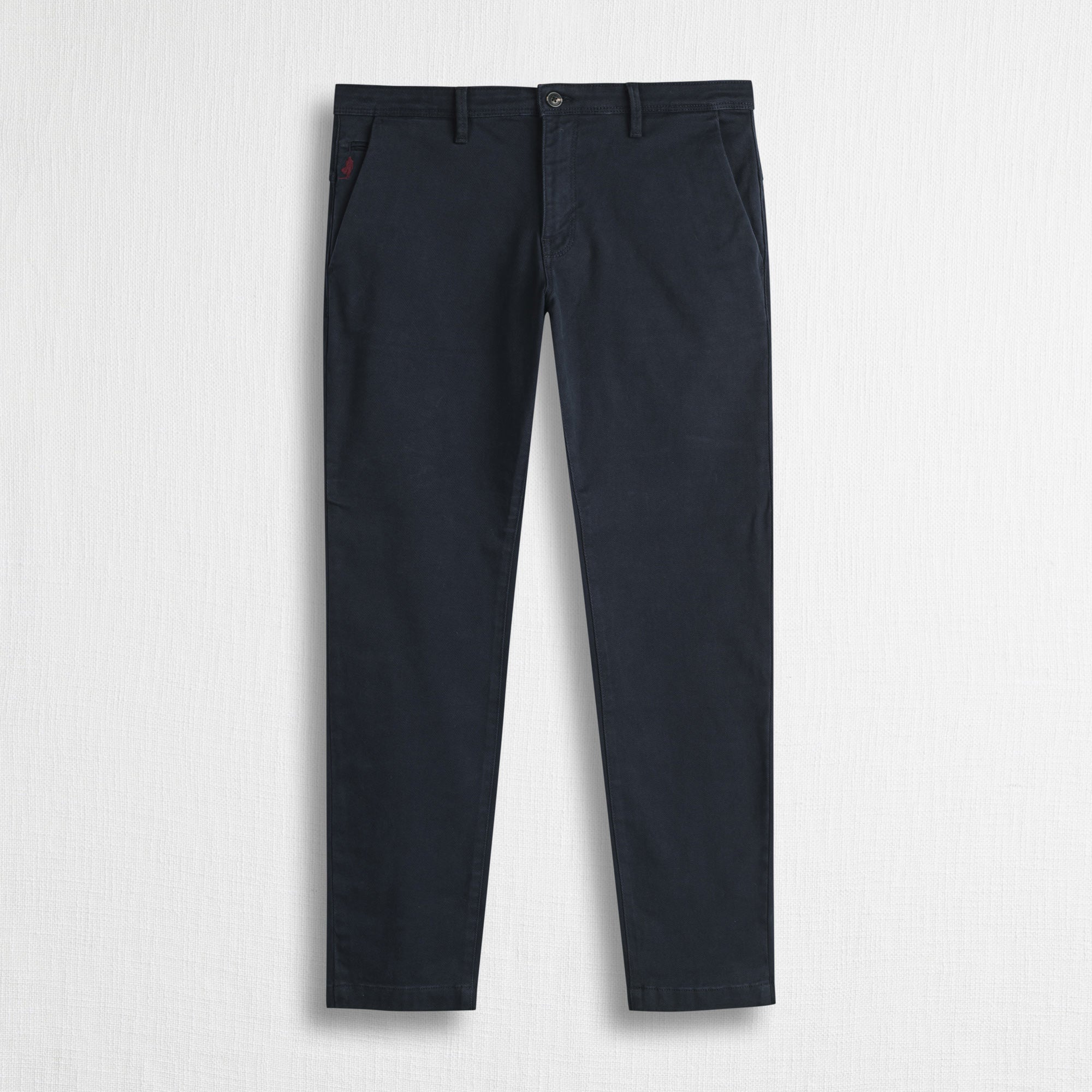Pantalone Chino in Drill Stretch Slim Fit - Blue Navy