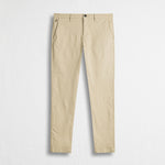 Pantalone Chino in Gabardina Stretch Slim Fit - Sand