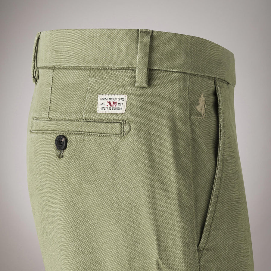 Bermuda shorts in delavé cotton