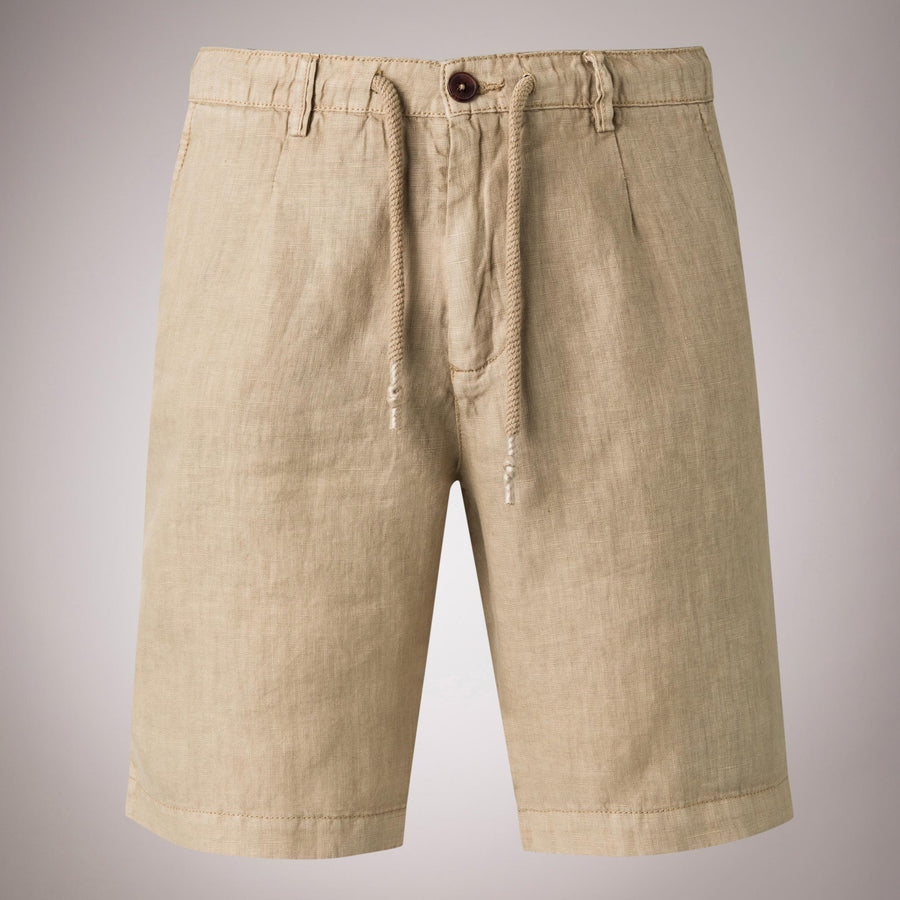Bermuda Shorts in Linen with Drawstring