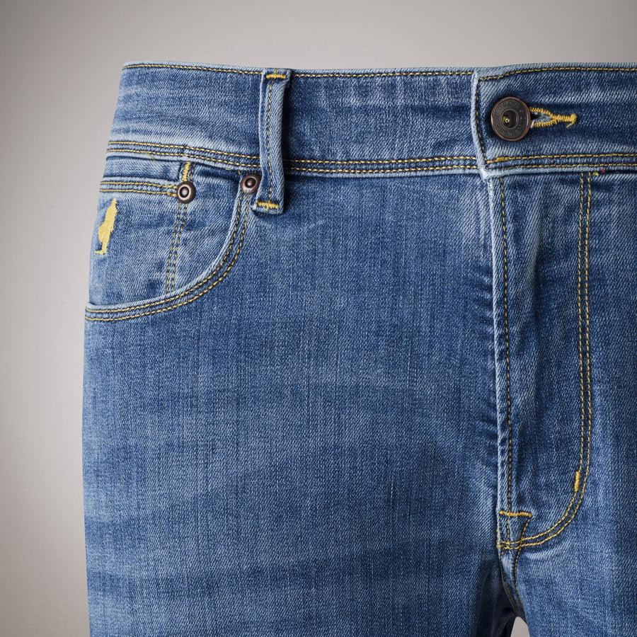 Lightweight Slim Medium Wash Jeans