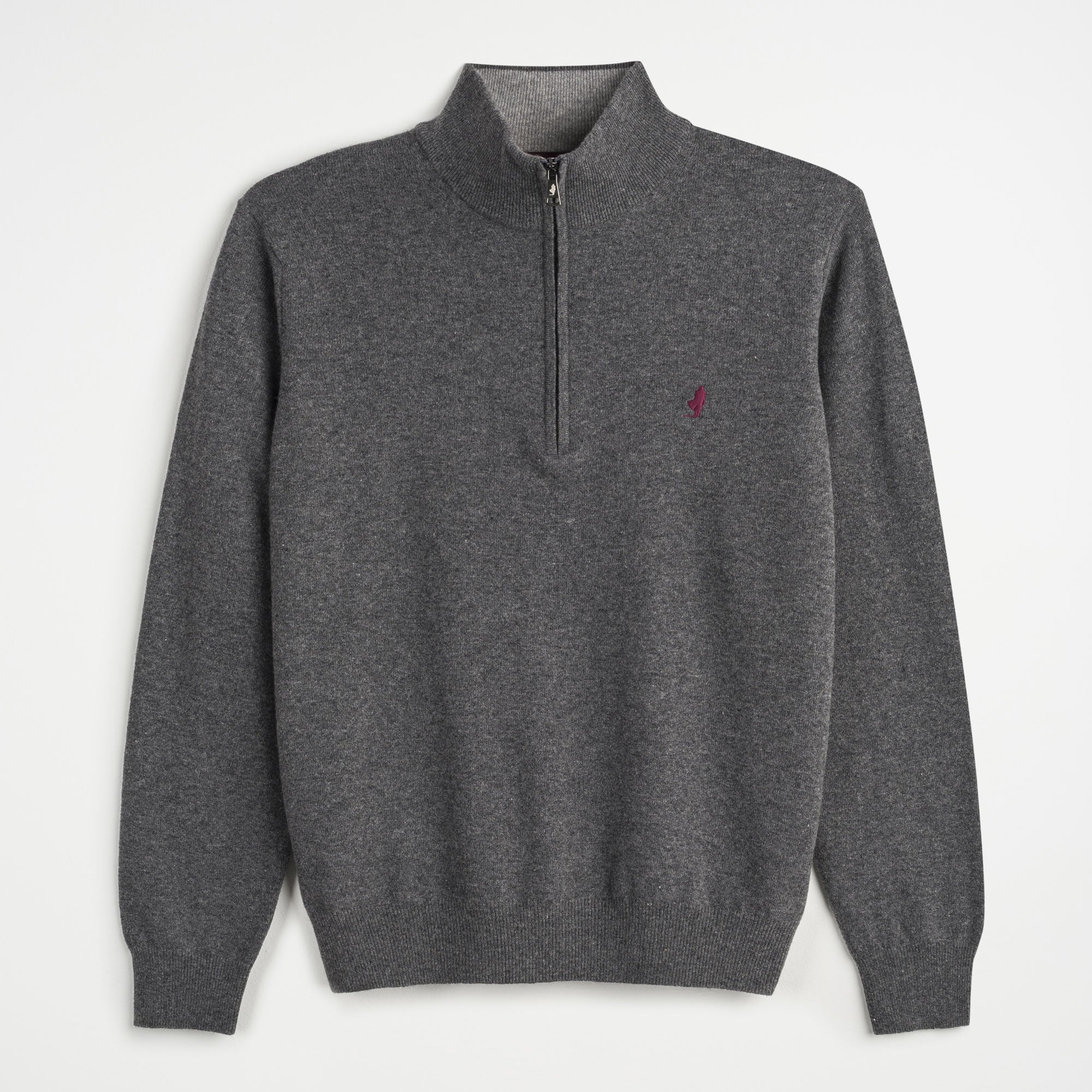 Maglia Mezza Zip in Lana Sottile