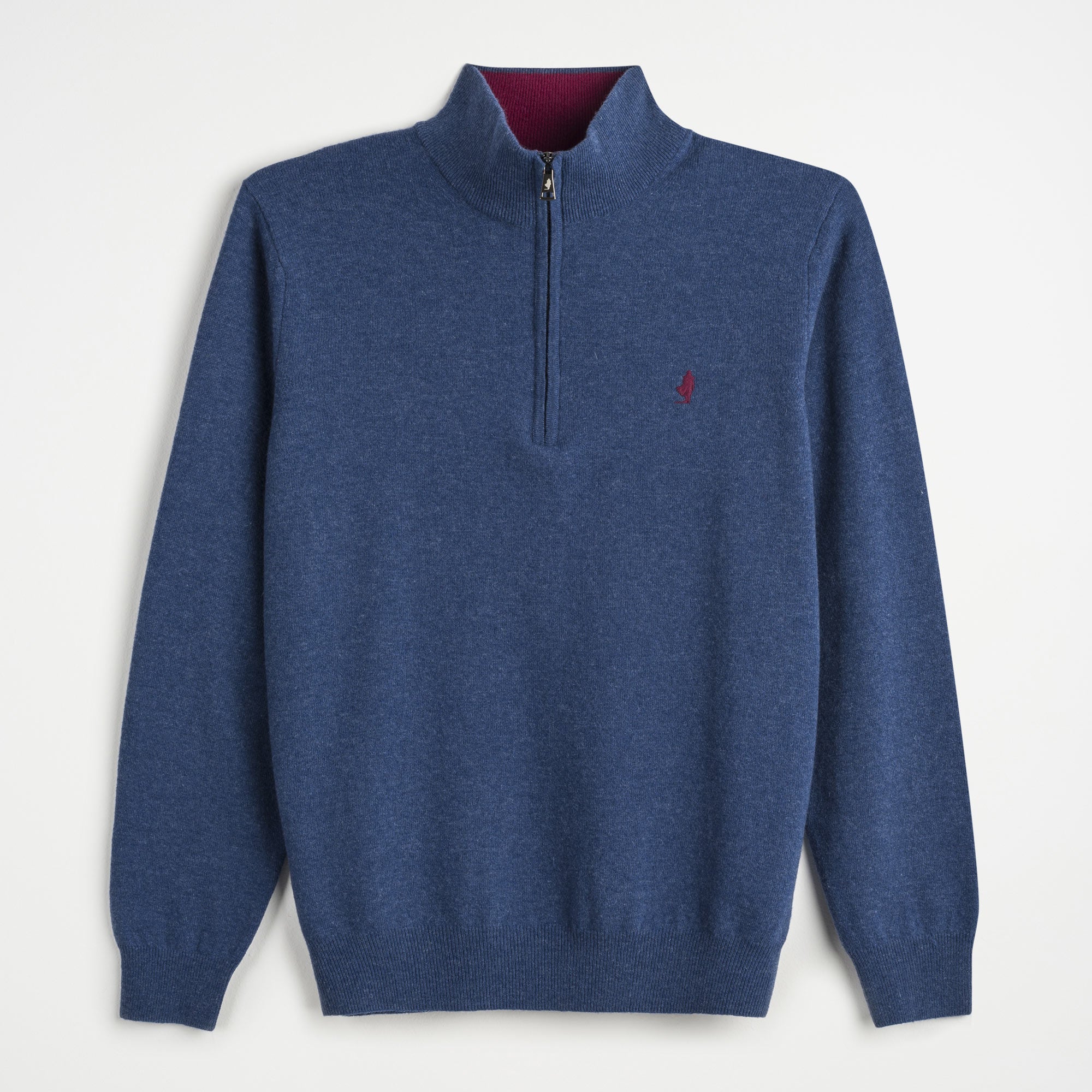 Men s Thin Wool Half Zip Sweater F W 24 25 MCS