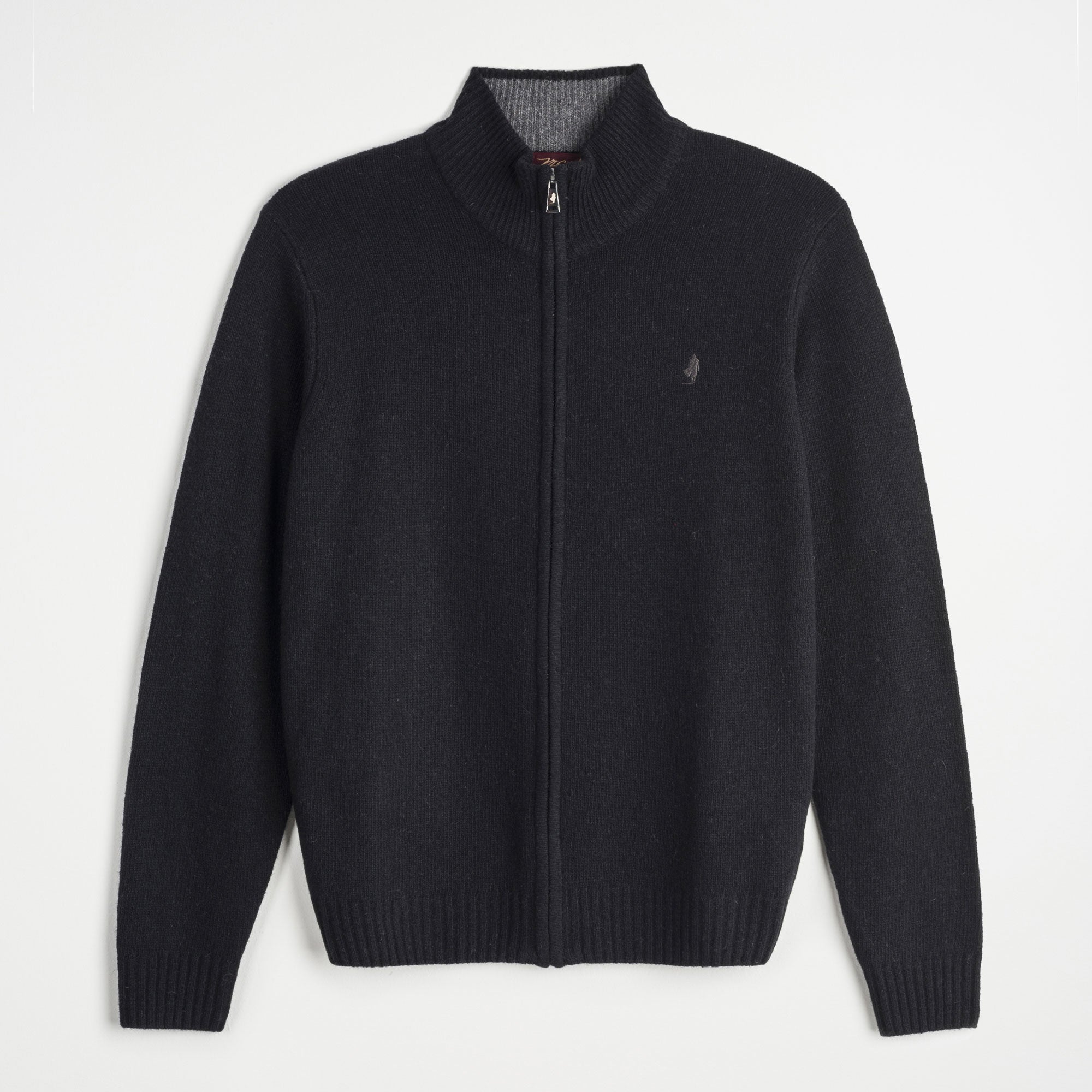 Maglione Full Zip in Lana