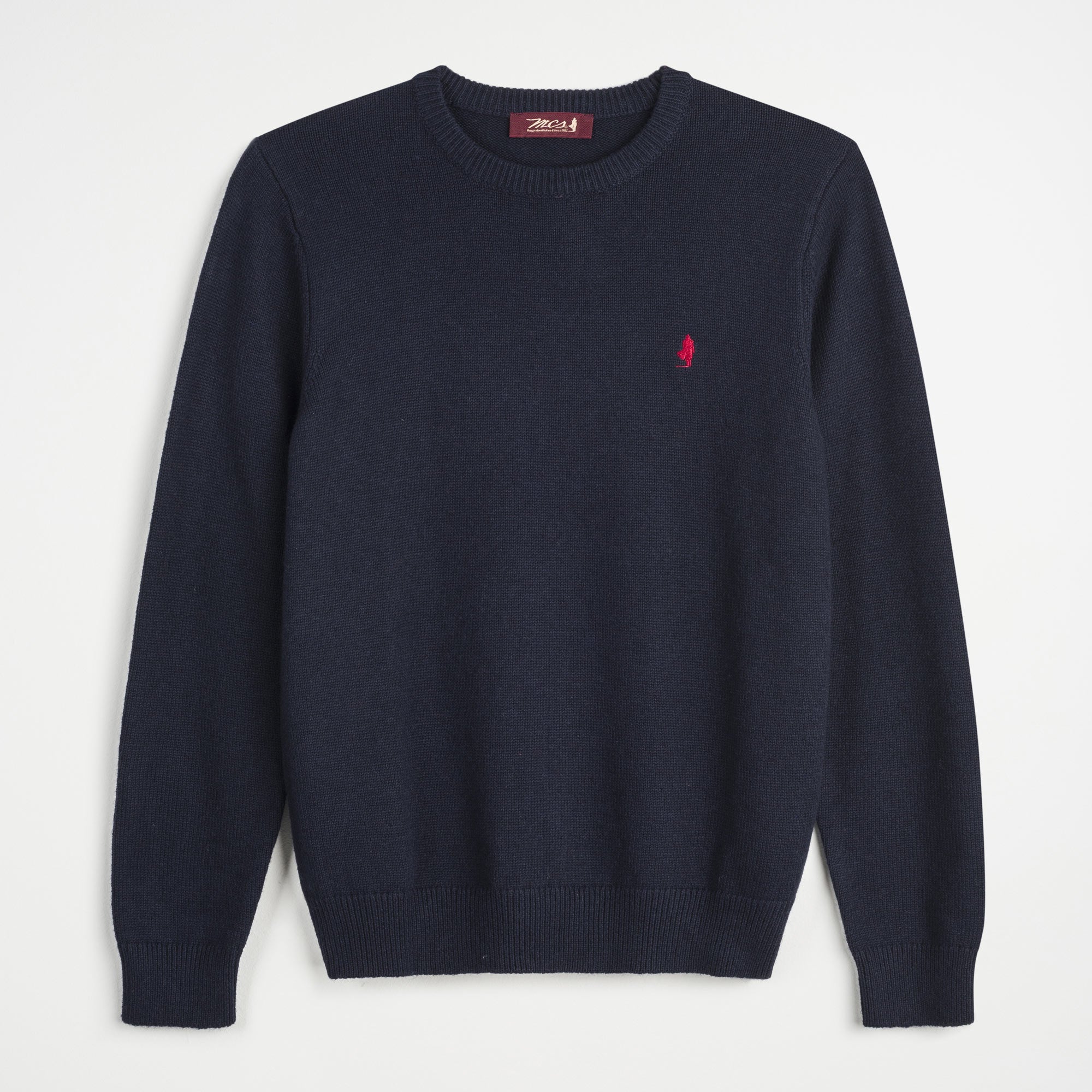 Maglione Girocollo in Cotone e Lana