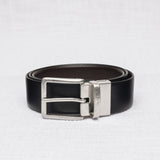 Cintura reversibile 100% pelle - Fudge Chocolate