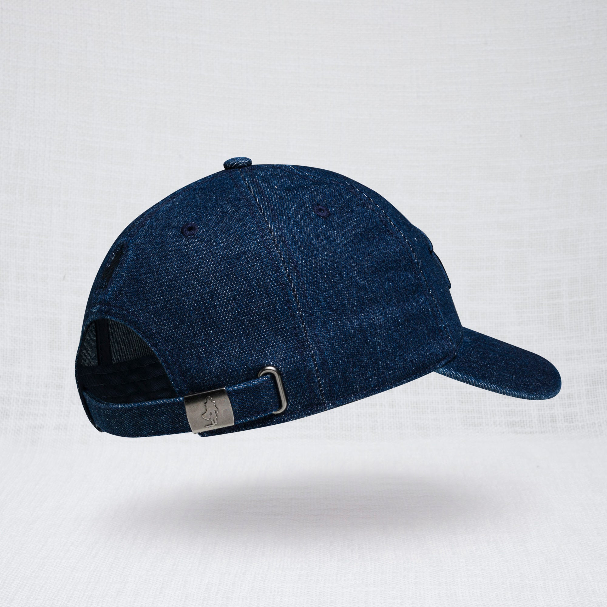 Cappellino baseball con visiera in Denim - Dark Blue