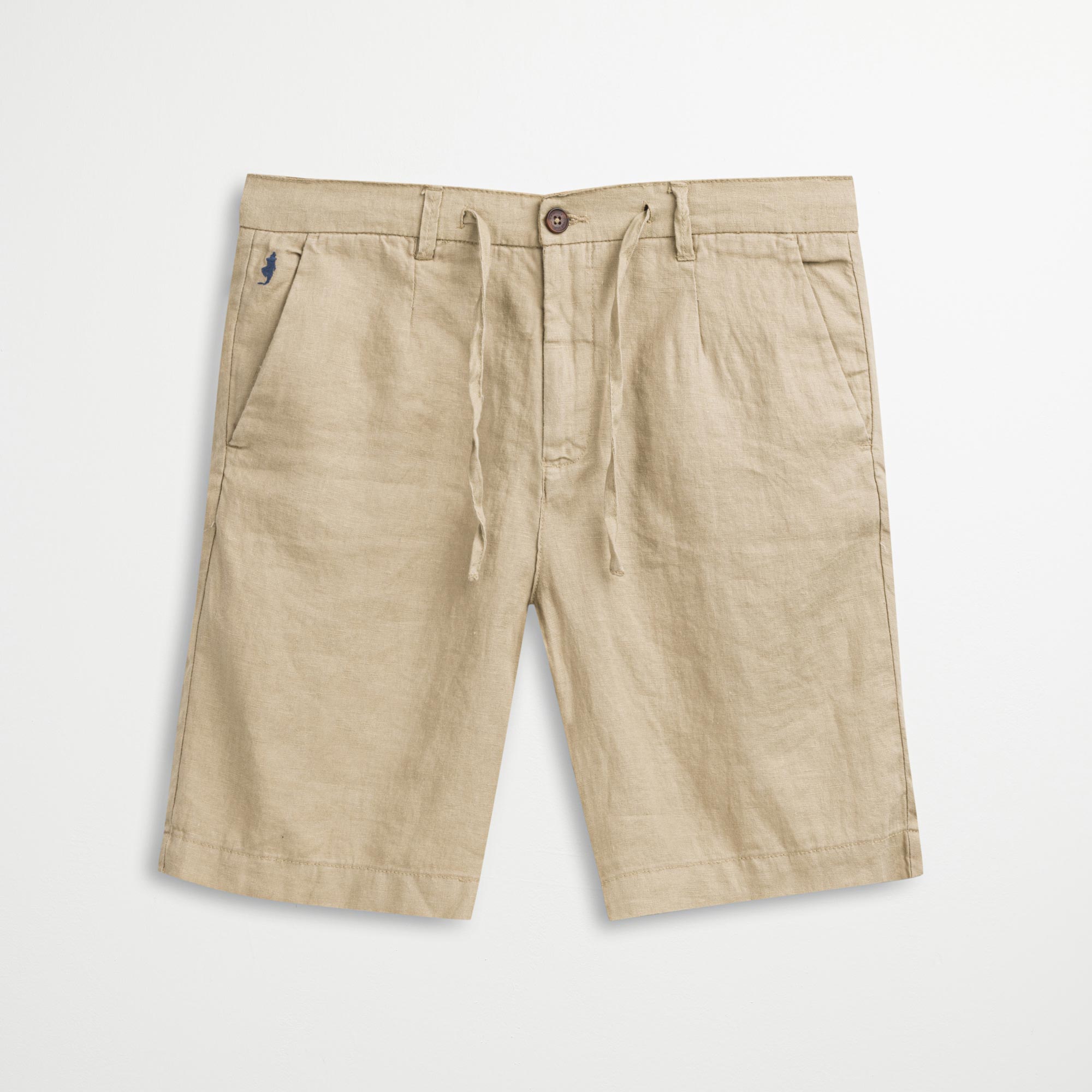 Pantaloni Estivi Pantaloni Lino Uomo Corti Pantaloni Corti 100% Lino