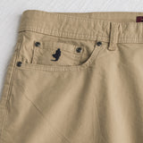 Pantalone corto in popeline di cotone stretch - Khaky