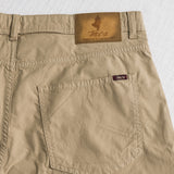 Pantalone corto in popeline di cotone stretch - Khaky