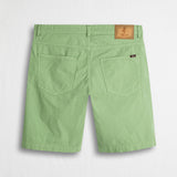 Pantalone corto in popeline di cotone stretch - Light Green