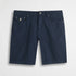 Pantalone corto in popeline di cotone stretch - Navy Blue