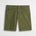 Pantalone corto in popeline di cotone stretch - Dark Olive