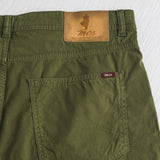 Pantalone corto in popeline di cotone stretch - Dark Olive