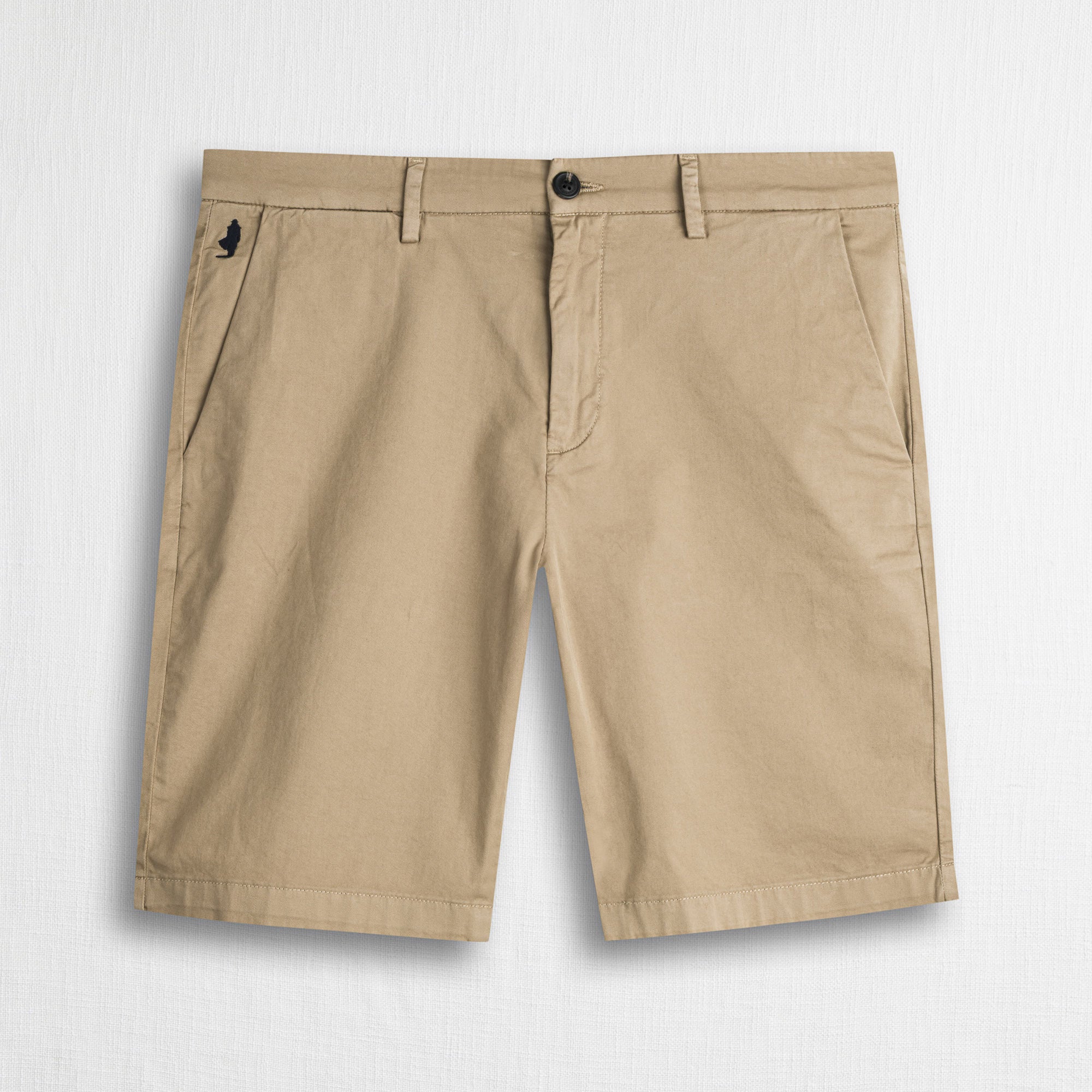 Pantalone chino corto in gabardina stretch - Khaky