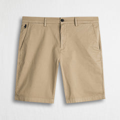 Pantalone chino corto in gabardina stretch - Khaky
