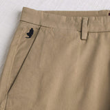 Pantalone chino corto in gabardina stretch - Khaky