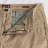 Pantalone chino corto in gabardina stretch - Khaky