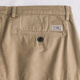 Pantalone chino corto in gabardina stretch - Khaky