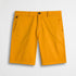 Pantalone chino corto in gabardina stretch - Gold Yellow