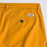 Pantalone chino corto in gabardina stretch - Gold Yellow