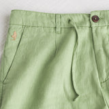 Bermuda chino 100% lino - Light Green