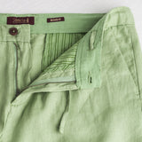 Bermuda chino 100% lino - Light Green