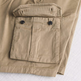 Bermuda cargo in gabardina stretch - Khaky