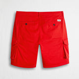 Bermuda cargo in gabardina stretch - Spice Orange