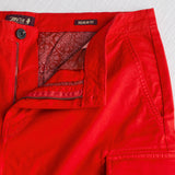 Bermuda cargo in gabardina stretch - Spice Orange