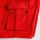 Bermuda cargo in gabardina stretch - Spice Orange