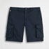 Bermuda cargo in gabardina stretch - Navy Blue