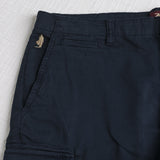 Bermuda cargo in gabardina stretch - Navy Blue