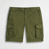 Bermuda cargo in gabardina stretch - Dark Olive