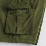 Bermuda cargo in gabardina stretch - Dark Olive