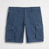 Pantaloni cargo corti in cotone stretch - Navy Blue