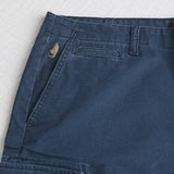 Pantaloni cargo corti in cotone stretch - Navy Blue