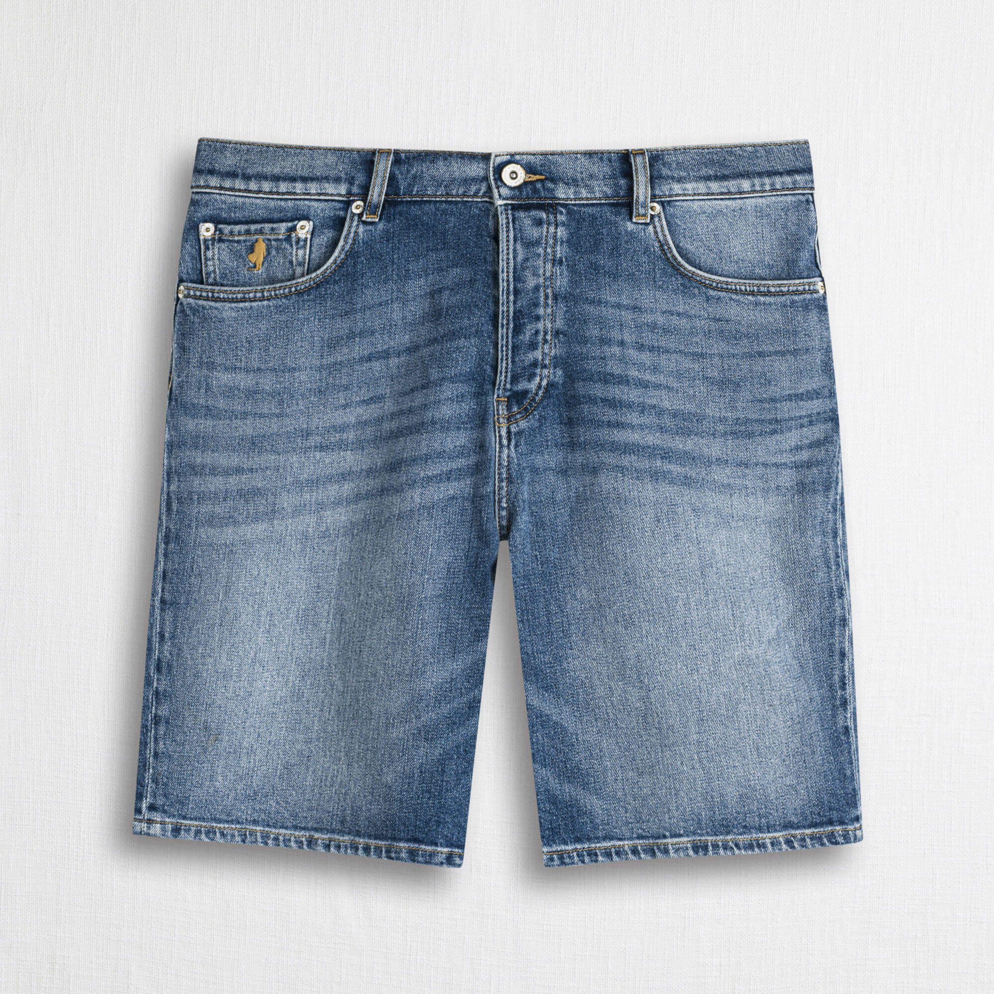 Pantaloncini corti in denim - Mid Blue