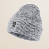 Berretto in Misto Lana Effetto Bottonato fronte - Grey