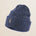 Berretto in Misto Lana Effetto Bottonato fronte - Navy Blue