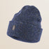 Berretto in Misto Lana Effetto Bottonato fronte - Navy Blue