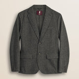 Blazer in Misto Lana Herringbone fronte - Red Herringbone