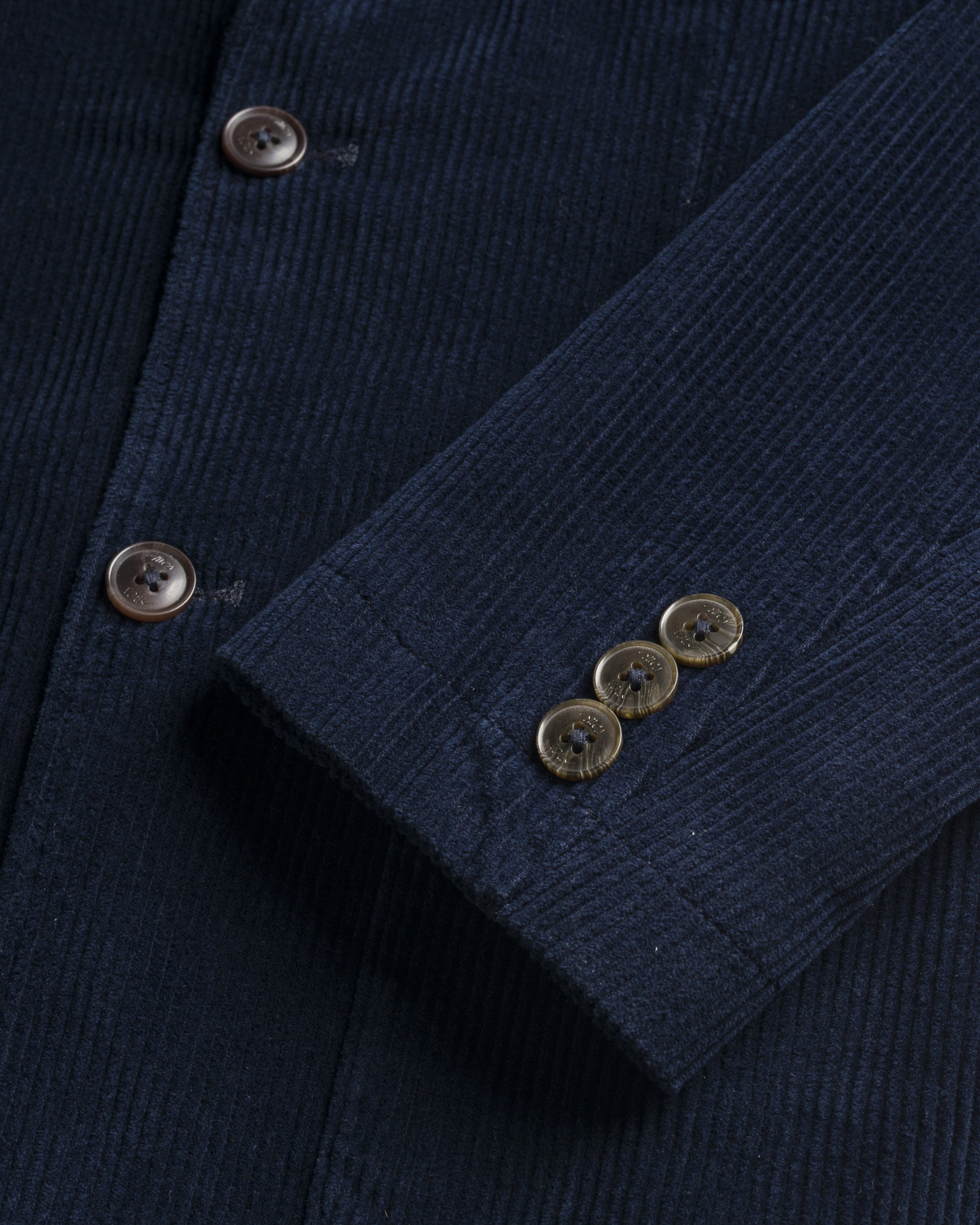 Blazer in Velluto a Coste Larghe dettaglio manica - Navy Blue