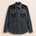 Camicia Western in Flanella Effetto Denim Scuro fronte - Light Blue Denim